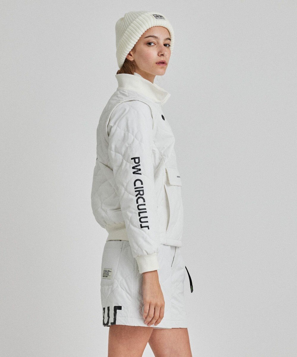 PW CIRCULUS 【ベストにもなる！袖2WAY】【WOMEN】ひょうたんキルティング中綿ブルゾン 