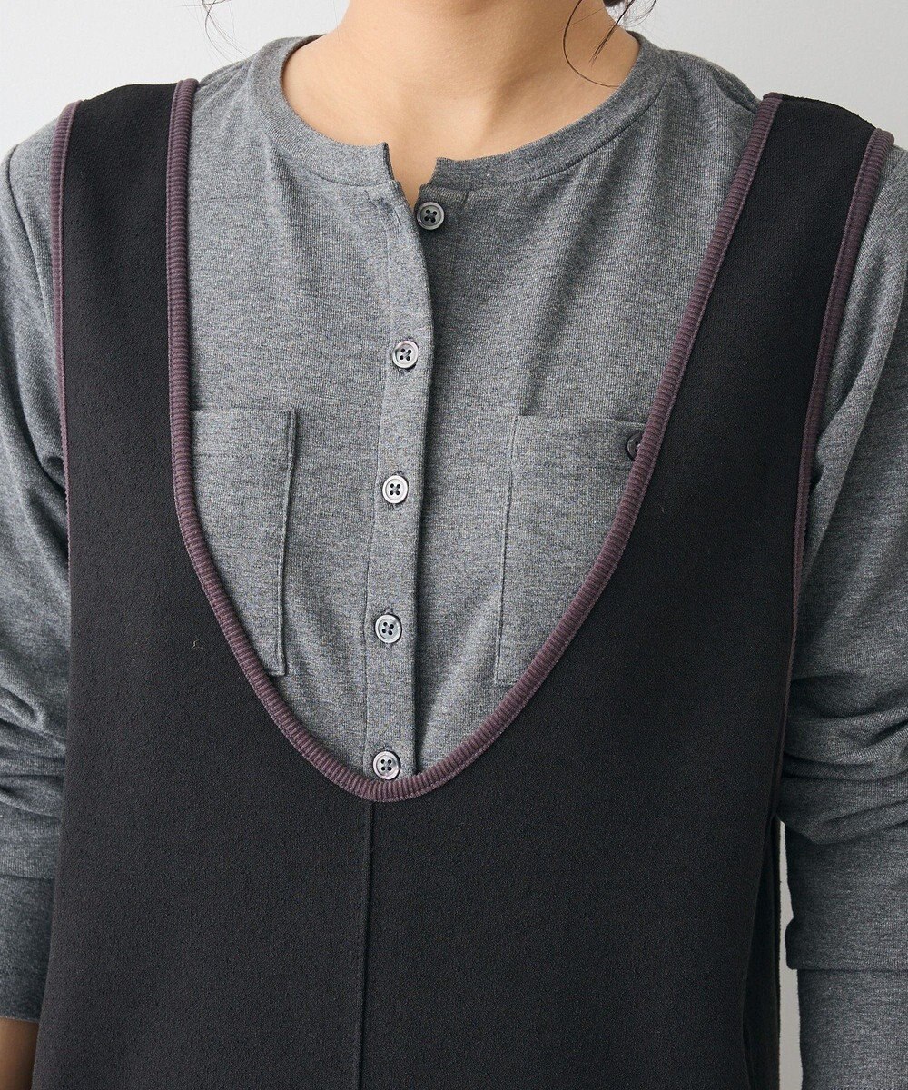 CRAFT STANDARD BOUTIQUE Uネックジャンパースカート 