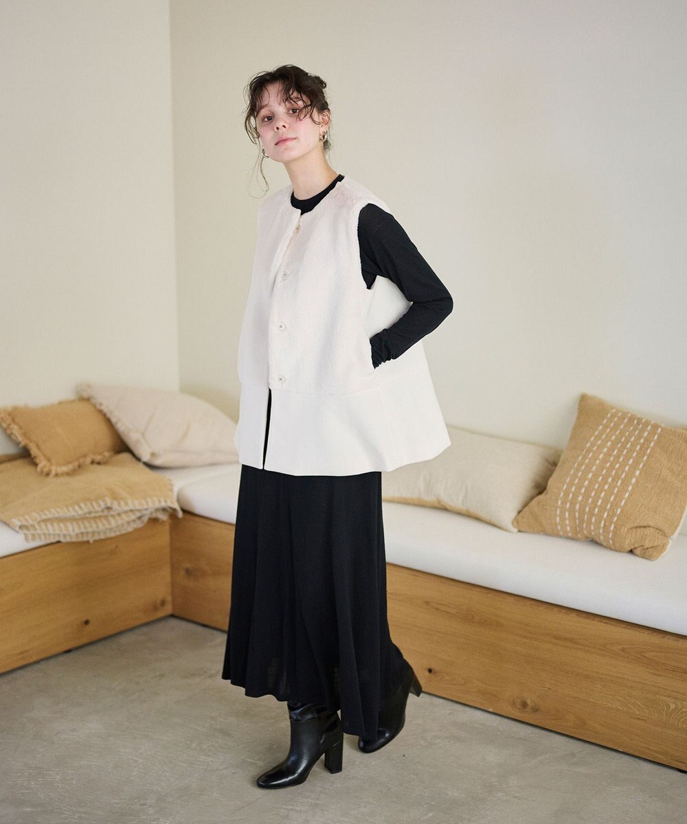 #Newans ペプラムシルエットファージレ 