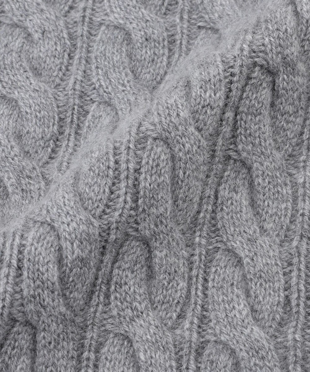 BEIGE， 【洗える】SEDONA / ウールカシミヤケーブルストール 