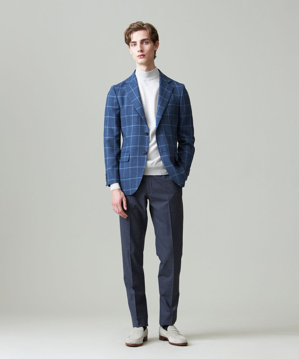 J.PRESS MEN 【NEWSTAGE】シルキーリファインドチェック ジャケット/総裏 