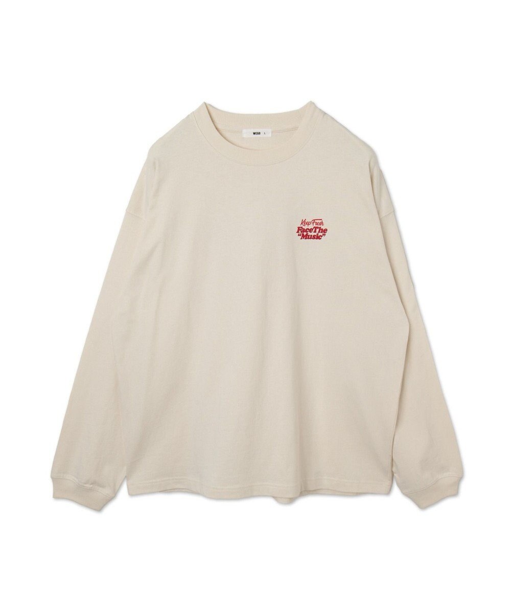 WEGO 【ユニセックス着用ITEM】フロッキーロゴBIGロンT（LS） 