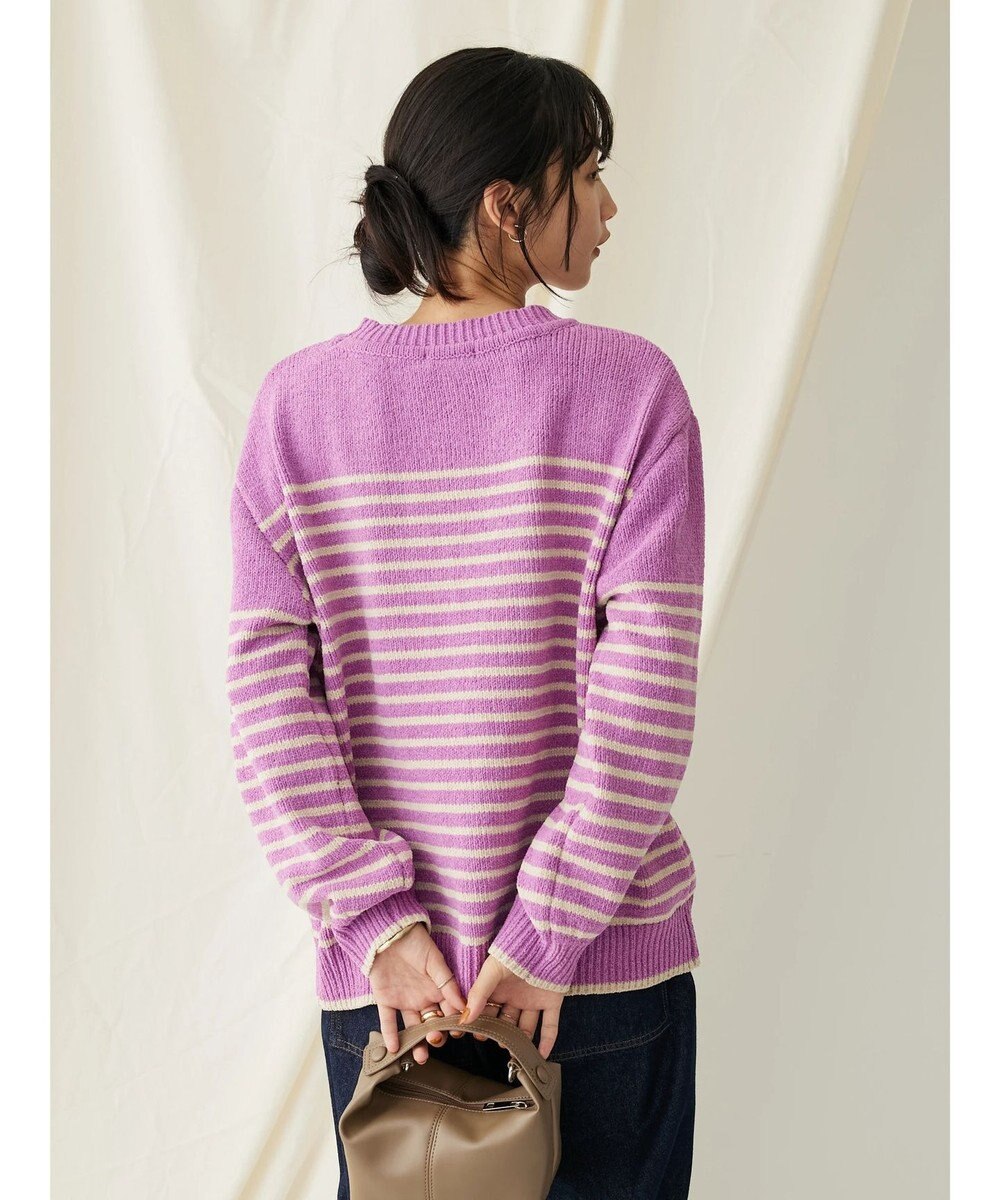 CRAFT STANDARD BOUTIQUE 洗えるモールニットボーダープルオーバー 