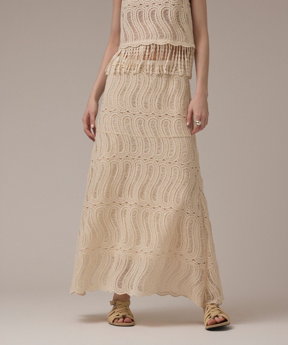 GRACE CONTINENTAL クロシェレーススカート 