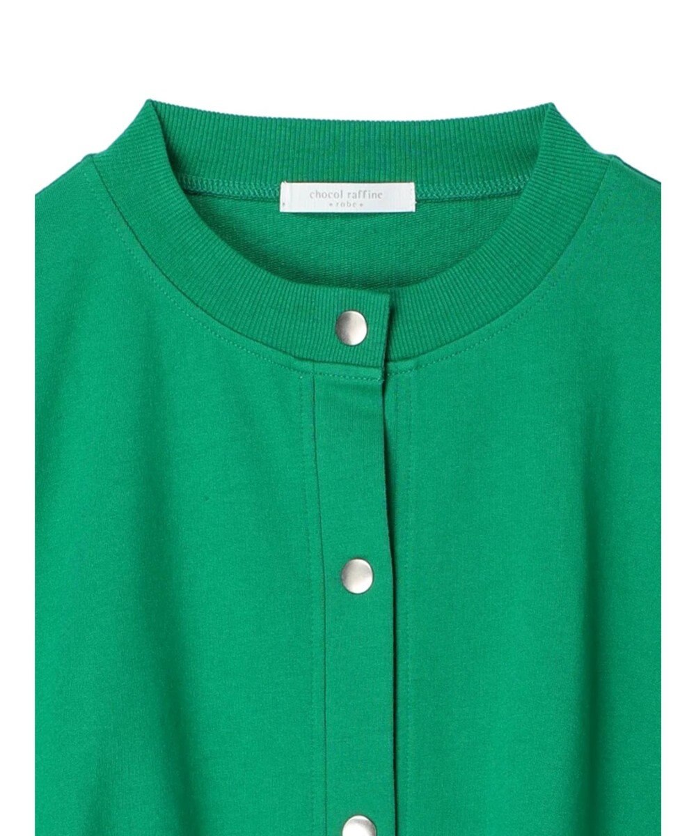 Green Parks ミニ裏毛オーバーサイズカーディガン 