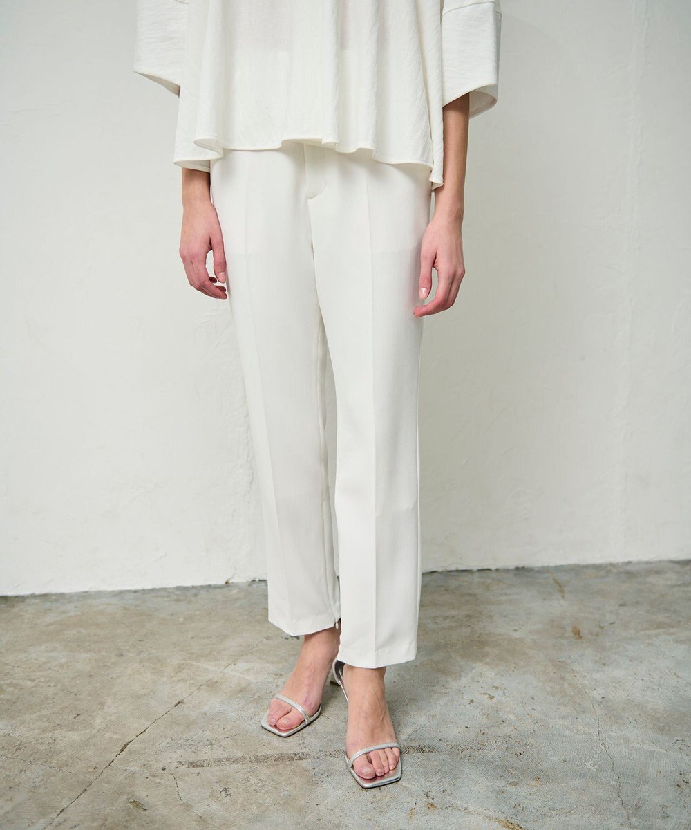 GRACE CONTINENTAL ダブルクロススリムパンツ 