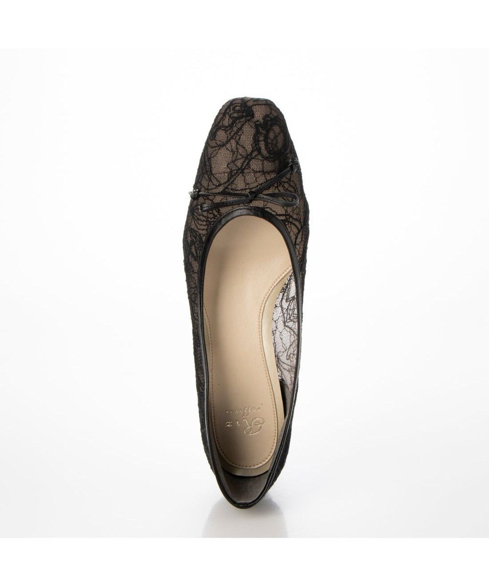 Riz raffinee <Riz raffinee>リボン付きレースフラットシューズ 