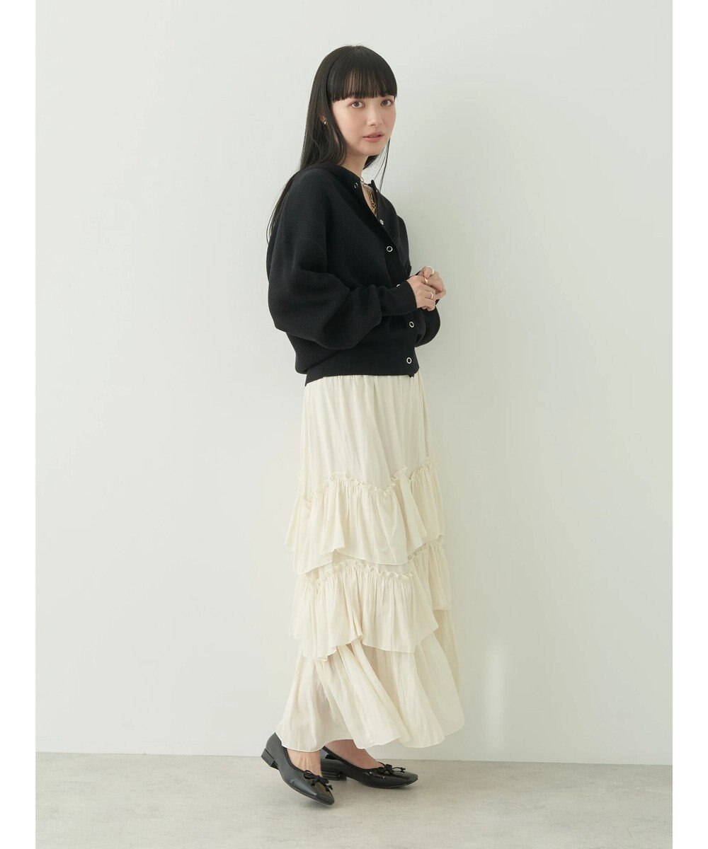 earth music&ecology ランダムティアードボリュームスカート 