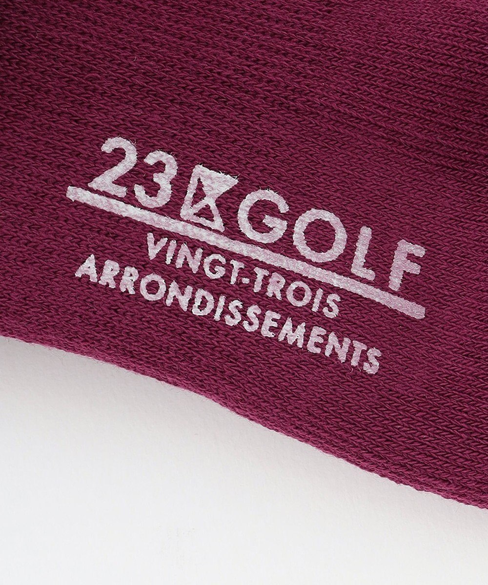 23区GOLF 【WOMEN】クラブ柄 レギュラーソックス 
