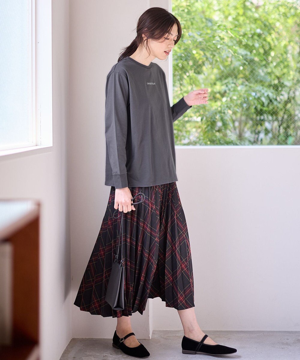 ANY L 【洗濯機可】チビロゴロングスリーブＴシャツ 