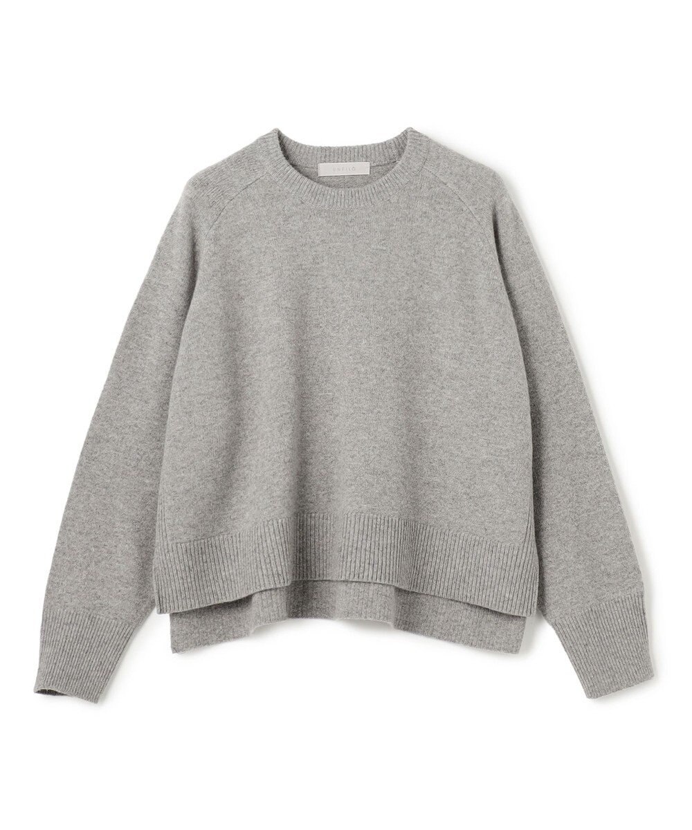 UNFILO カシミヤブレンド クルーネックニット 