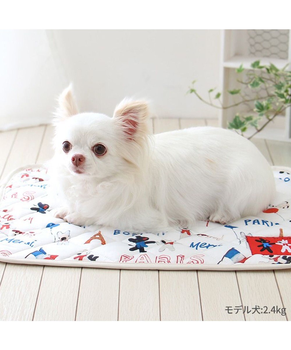 PET PARADISE リサとガスパール クール マット 《パリ柄》 小型犬 48×40㎝ 
