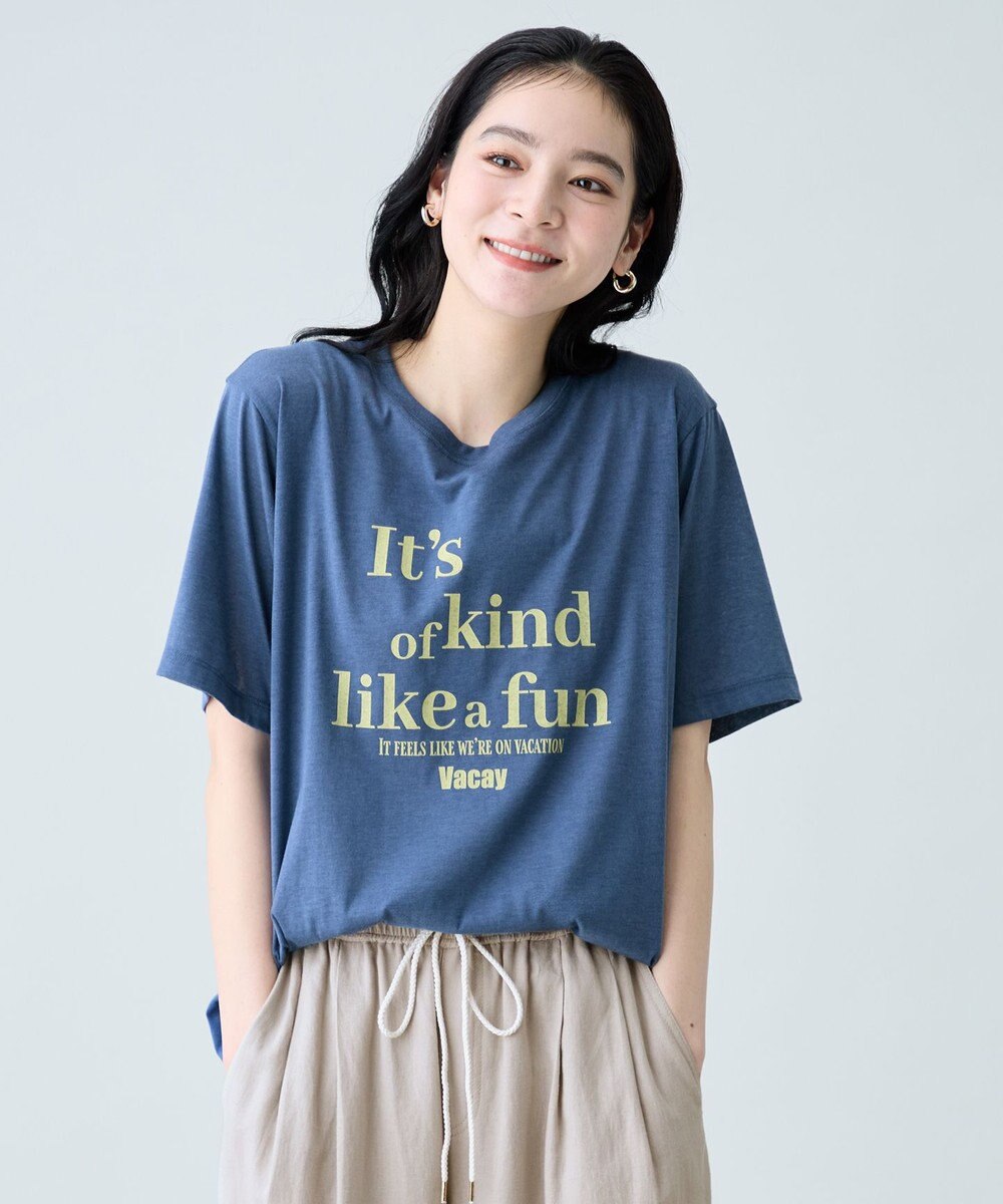 ANY シアーネップロゴＴシャツ 