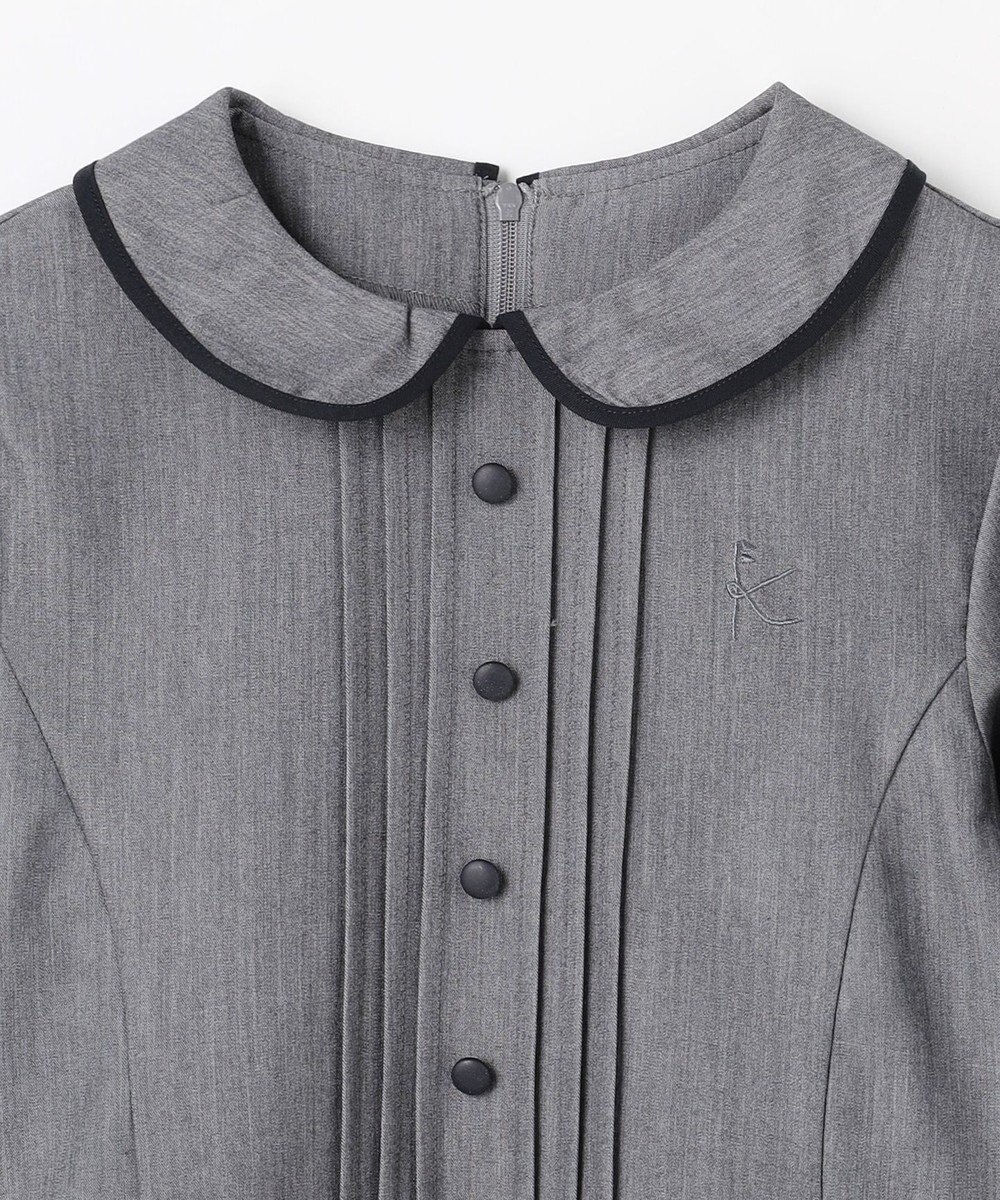 組曲 KIDS 【150-170㎝】 クラシカルグレーワンピース 