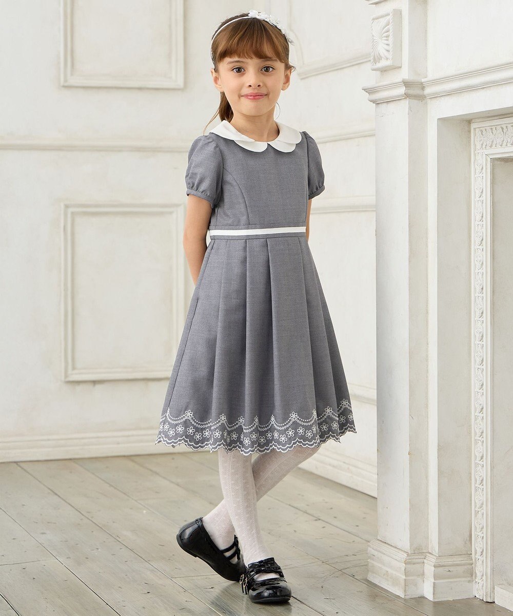 ANY KIDS 【2点セット】ジャケット＋裾刺繍ワンピース 