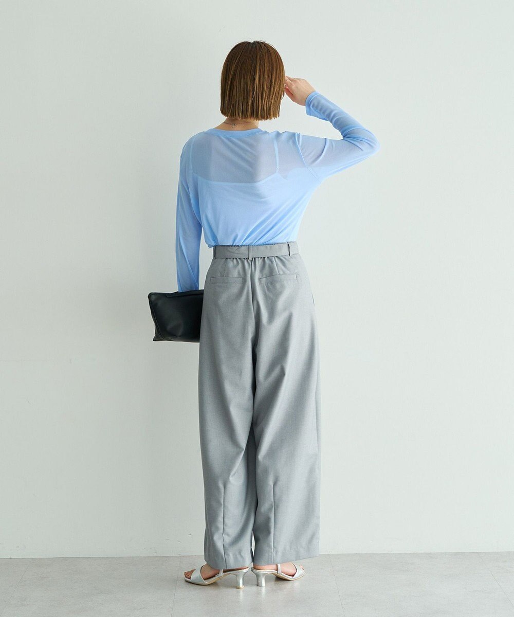 YECCA VECCA クルーネックシアートップス 