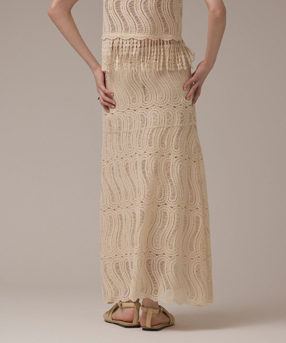 GRACE CONTINENTAL クロシェレーススカート 