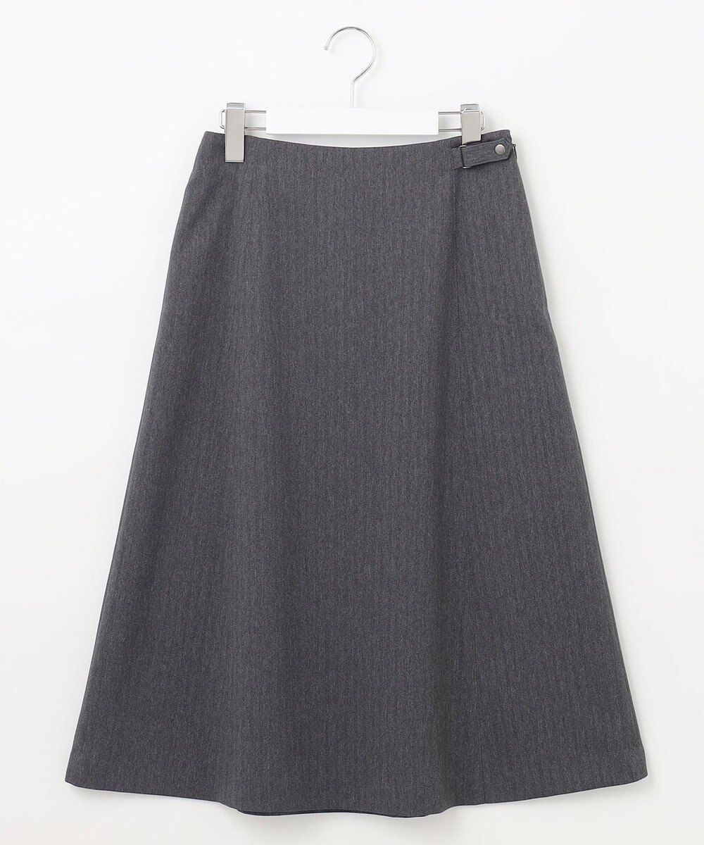 J.PRESS LADIES S 【洗える】LANATEC シャークスキン&ヘリンボーン スカート 