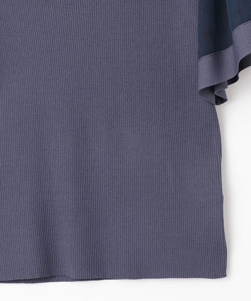 ANY SIS 【洗える】チュールスリーブ ニット 