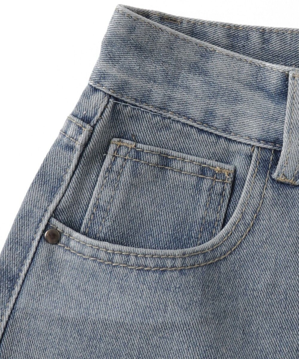 WEGO ワイドハーフデニムパンツ 