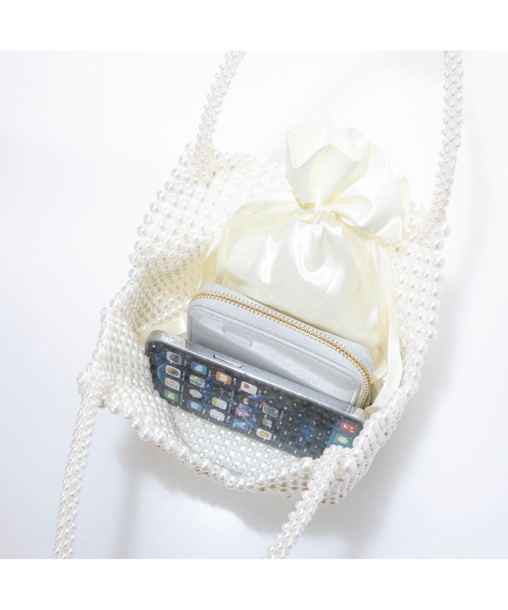 UNBILLION カシュカシュ cachecache / ビーズハート手提げバッグ 