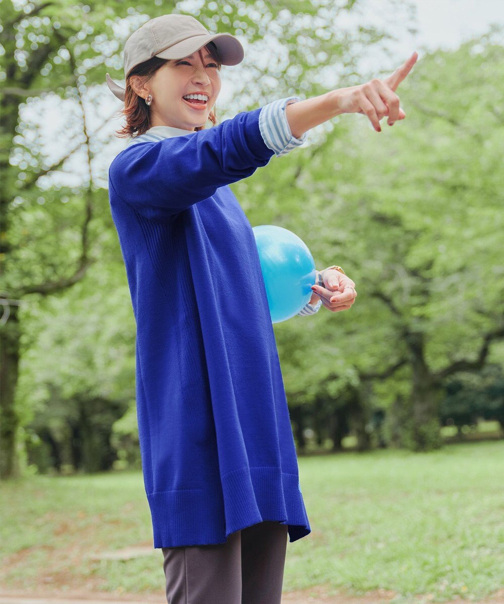 Tiaclasse 【安田美沙子さん着用・選べる2type・洗える】もちニットチュニック 