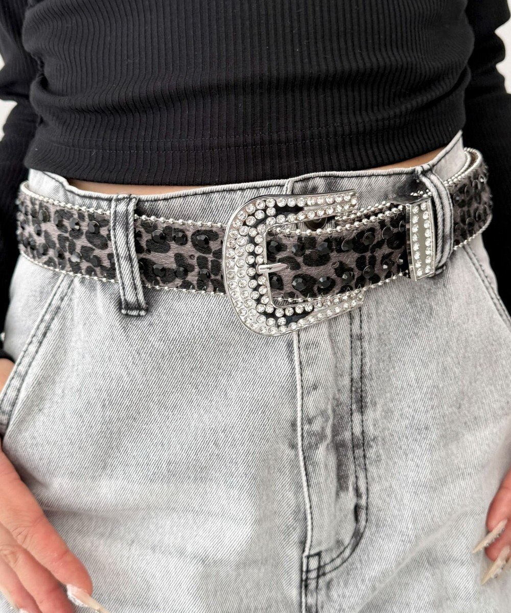 WEGO Lビジューラメシャギーベルト 