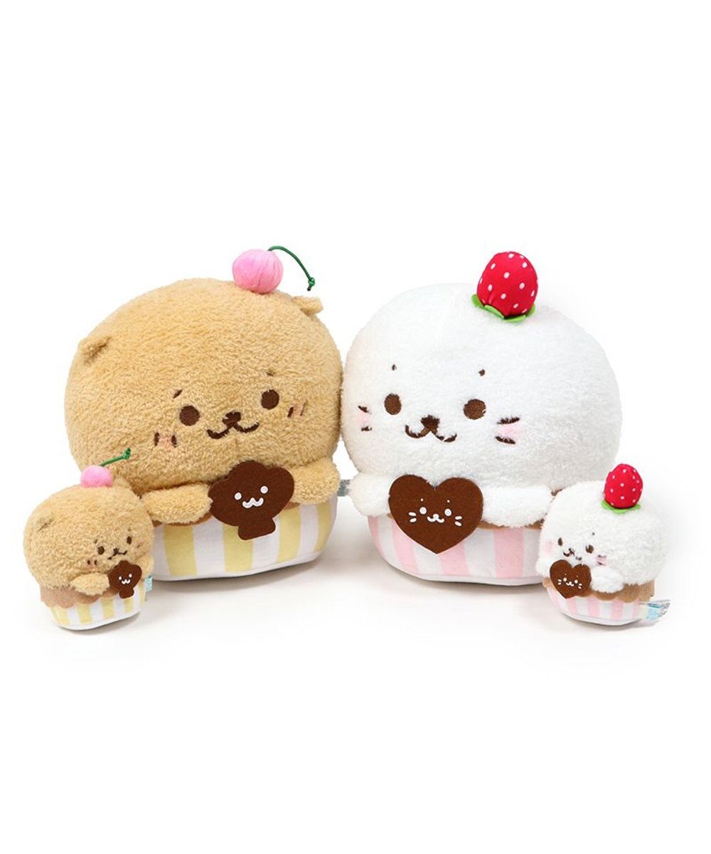 Mother garden しろたん らっこいぬ カップケーキ マスコット 20cm お座りぬいぐるみ 