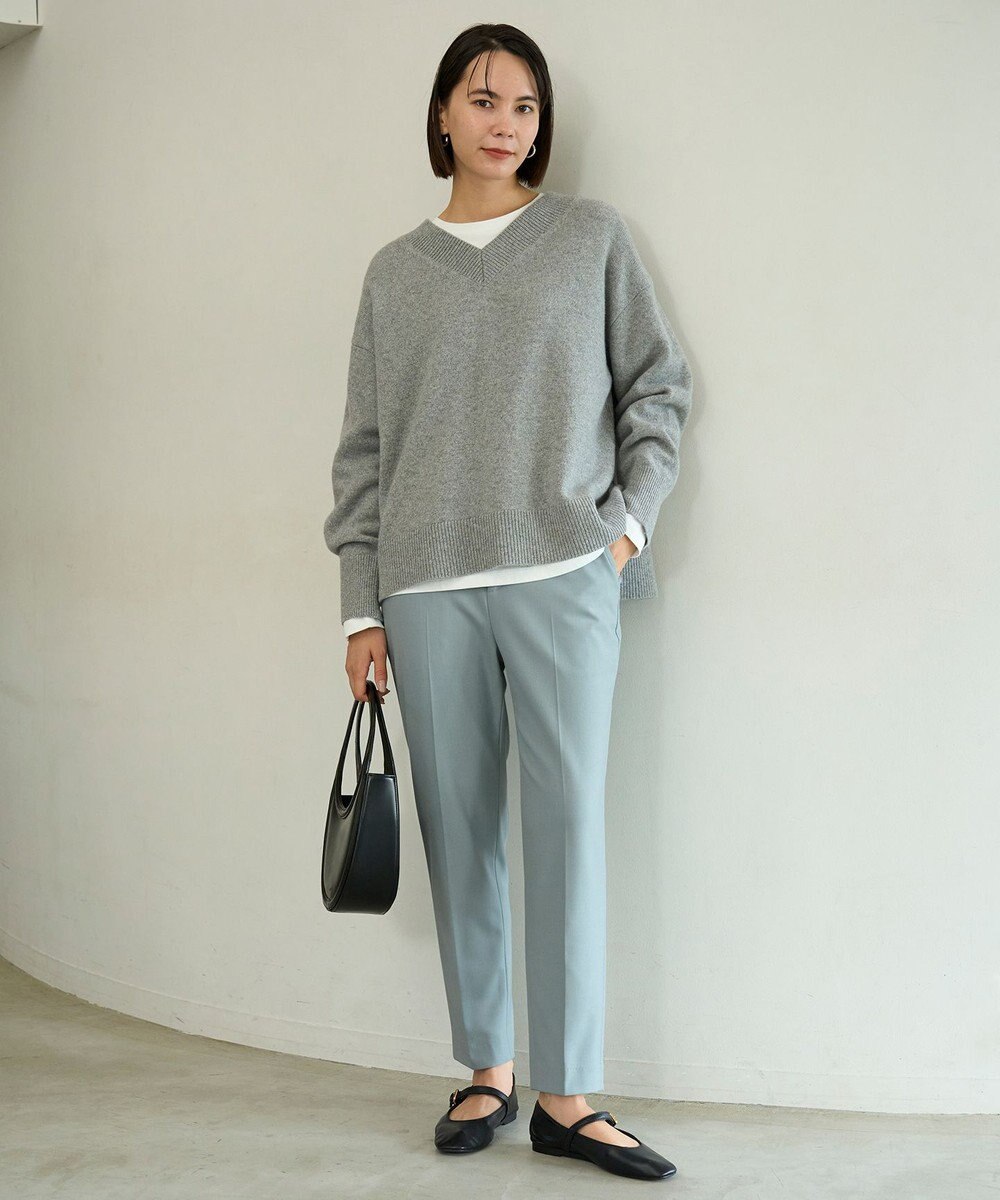 UNFILO 【ウエストゴム/14サイズ展開】beauty warm pants テーパード 