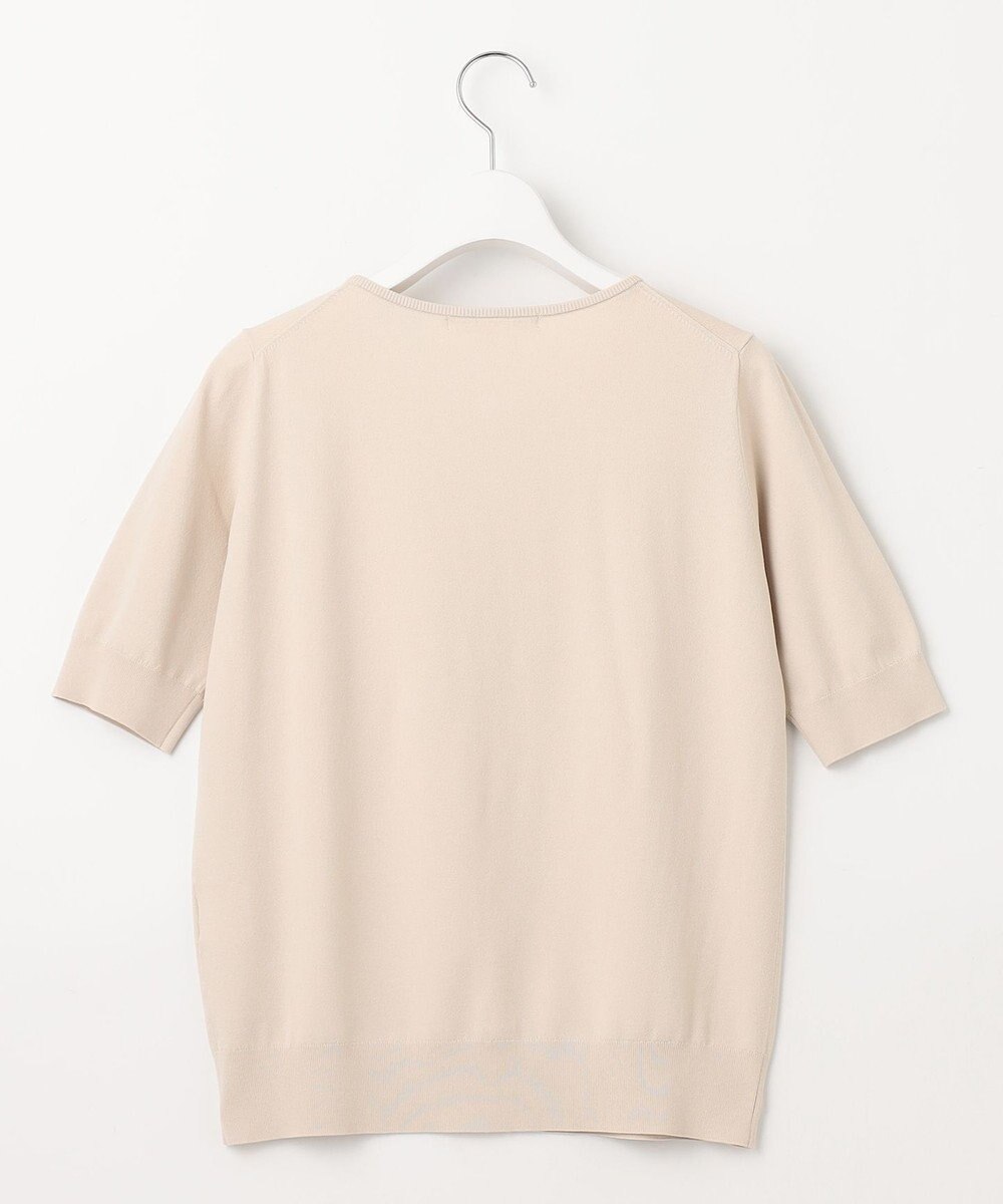 23区 【洗える】レーヨンポリエステルストレッチ 5分袖 カーディガン 