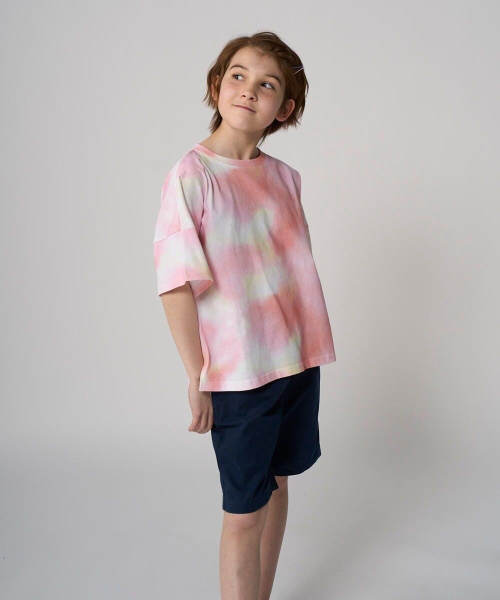 OP／FILA 【RUSTY】ニコちゃん×タイダイ柄半袖Tシャツ 