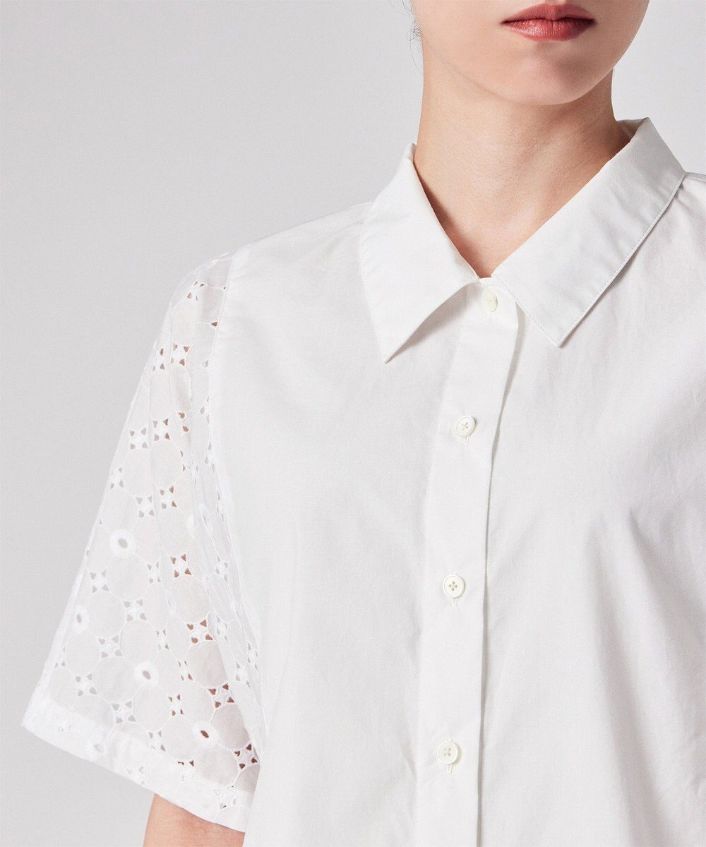 Paul Smith 【洗える】コットン エンブロイダリー ブラウス 