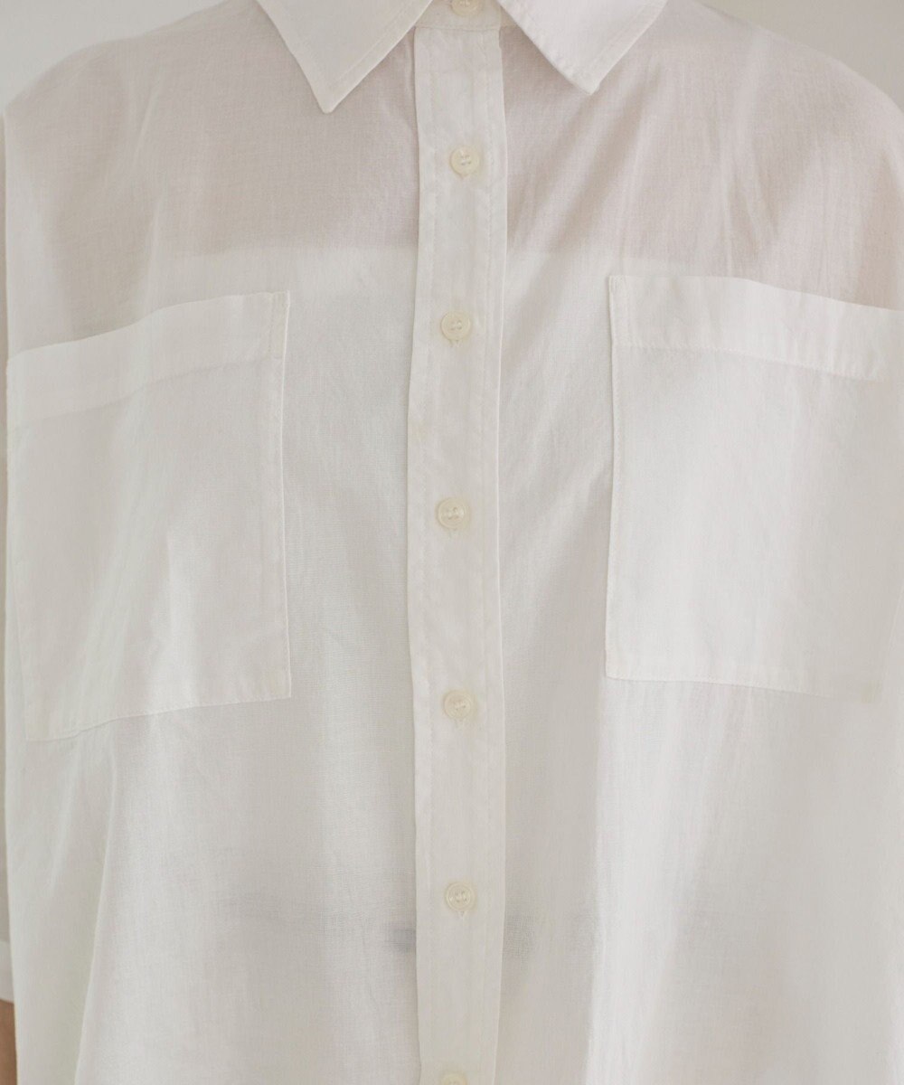 WEGO 【ANGIE VINTAGE】キャンブリックボイルオーバー半袖シャツ 