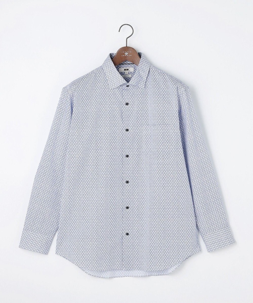 JOSEPH ABBOUD 【キングサイズ・オーガニックコットン・日本素材】ジオメトリックパターンプリントシャツ　26SSモデル 