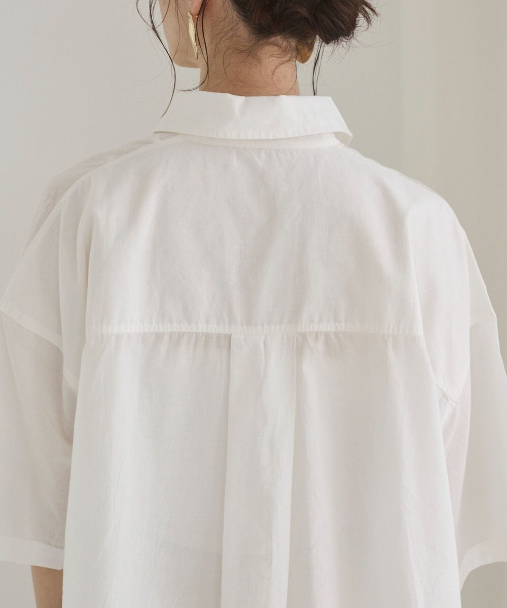 WEGO 【ANGIE VINTAGE】キャンブリックボイルオーバー半袖シャツ 