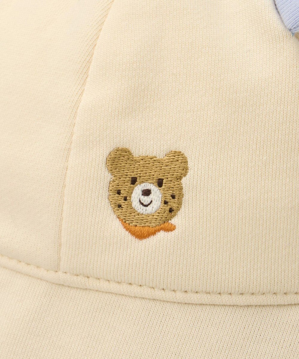MIKI HOUSE HOT BISCUITS 【40-48cm】裏毛パイル素材 耳付き帽子 