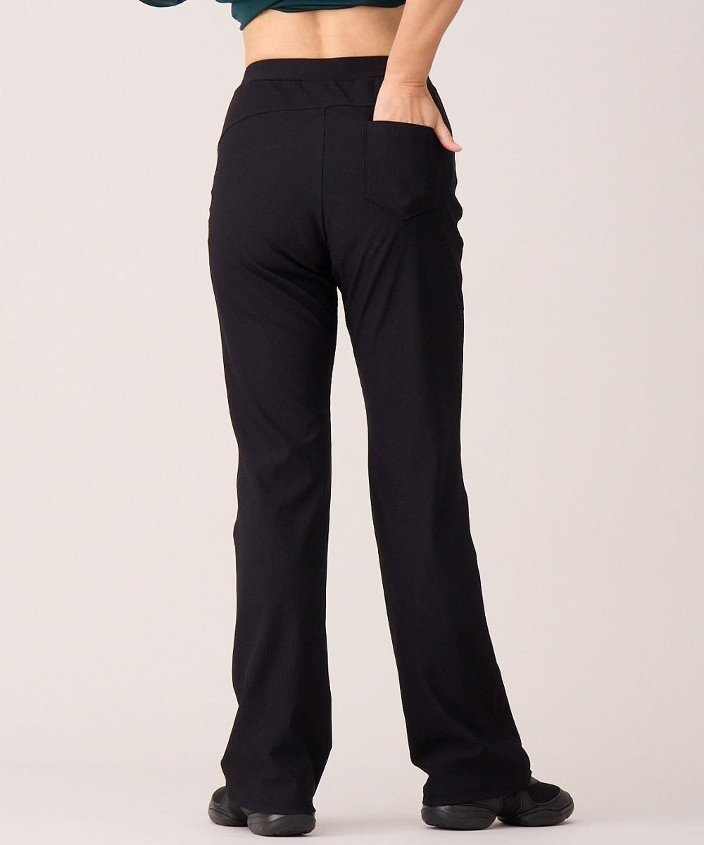 Chacott マイクロリブブーツカットパンツ 