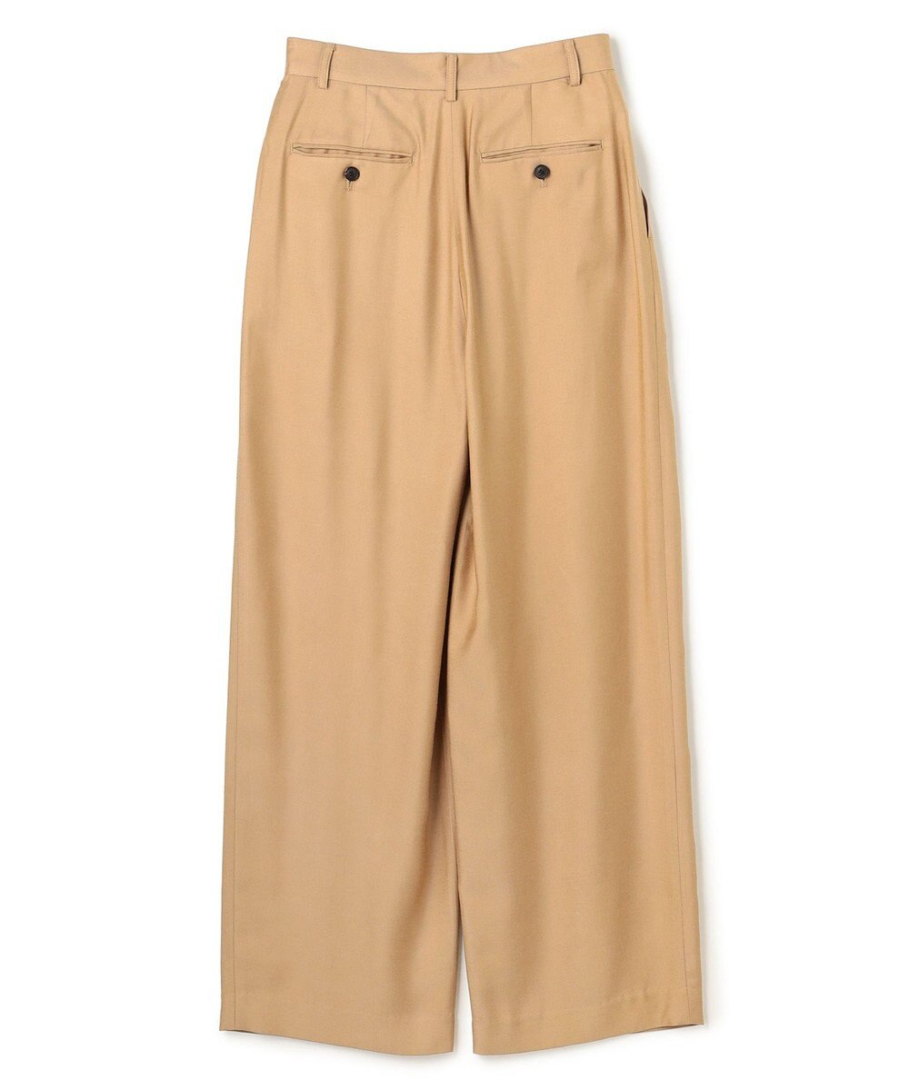 BEIGE， 【Oggi 10月号掲載】COBURN / シルク混2タックカーヴィーワイドパンツ 