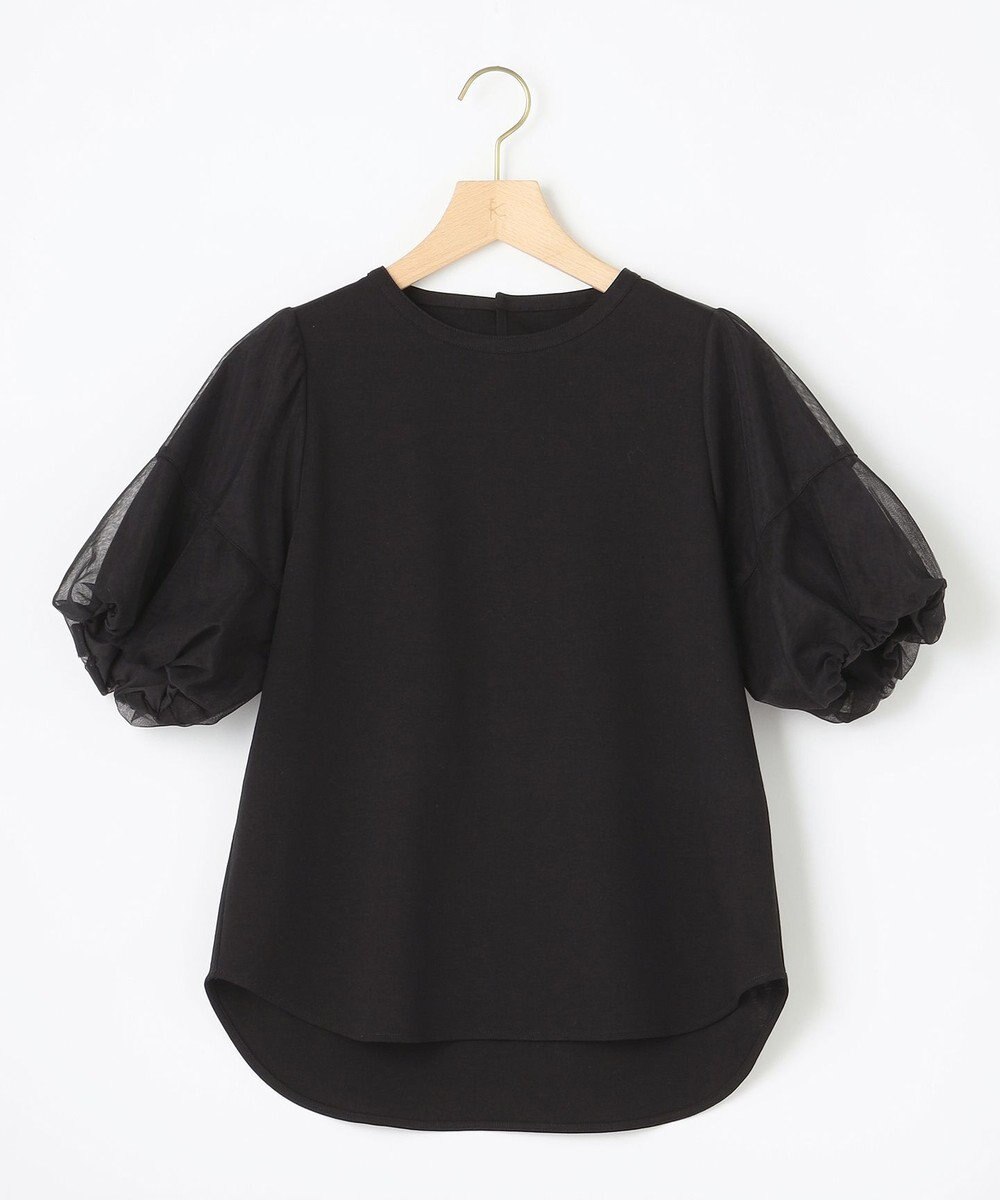 組曲 【人気につき新色追加！】チュールスリーブ カットソー 