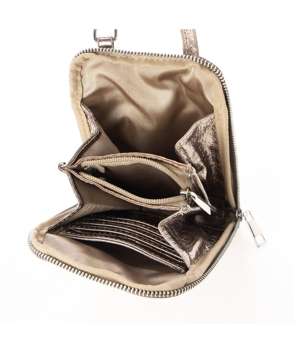 UNBILLION cachecache メタリックマルチミニショルダー 