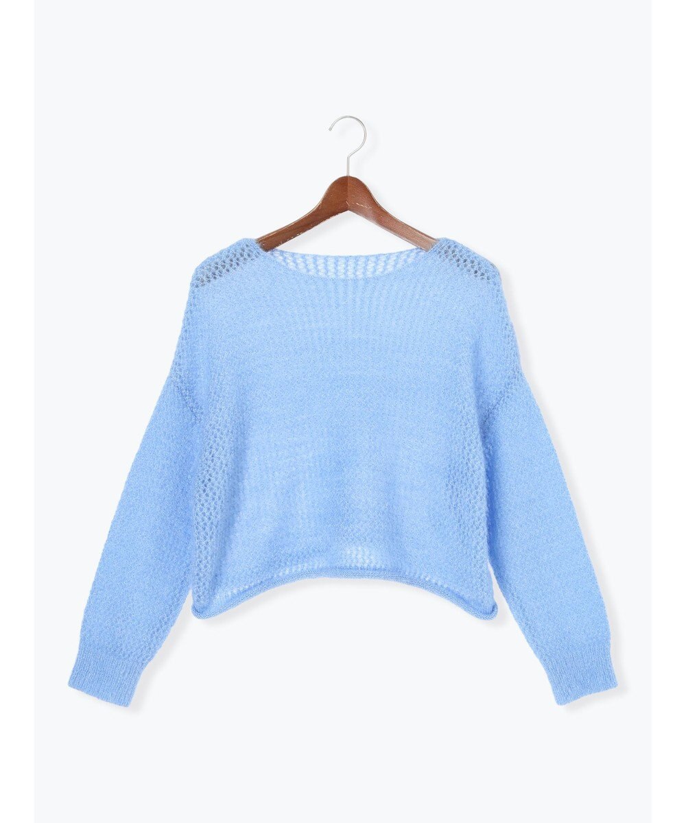 Te chichi 【泉 里香さん着用・Oggi.jp10/23掲載】キャットヤーンメッシュニット 