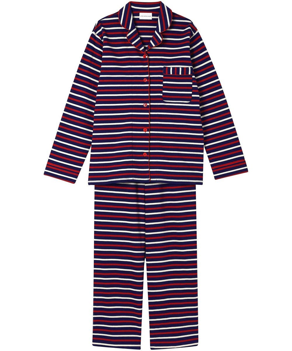 une nana cool 【綿100%】トリコロールパジャマ 