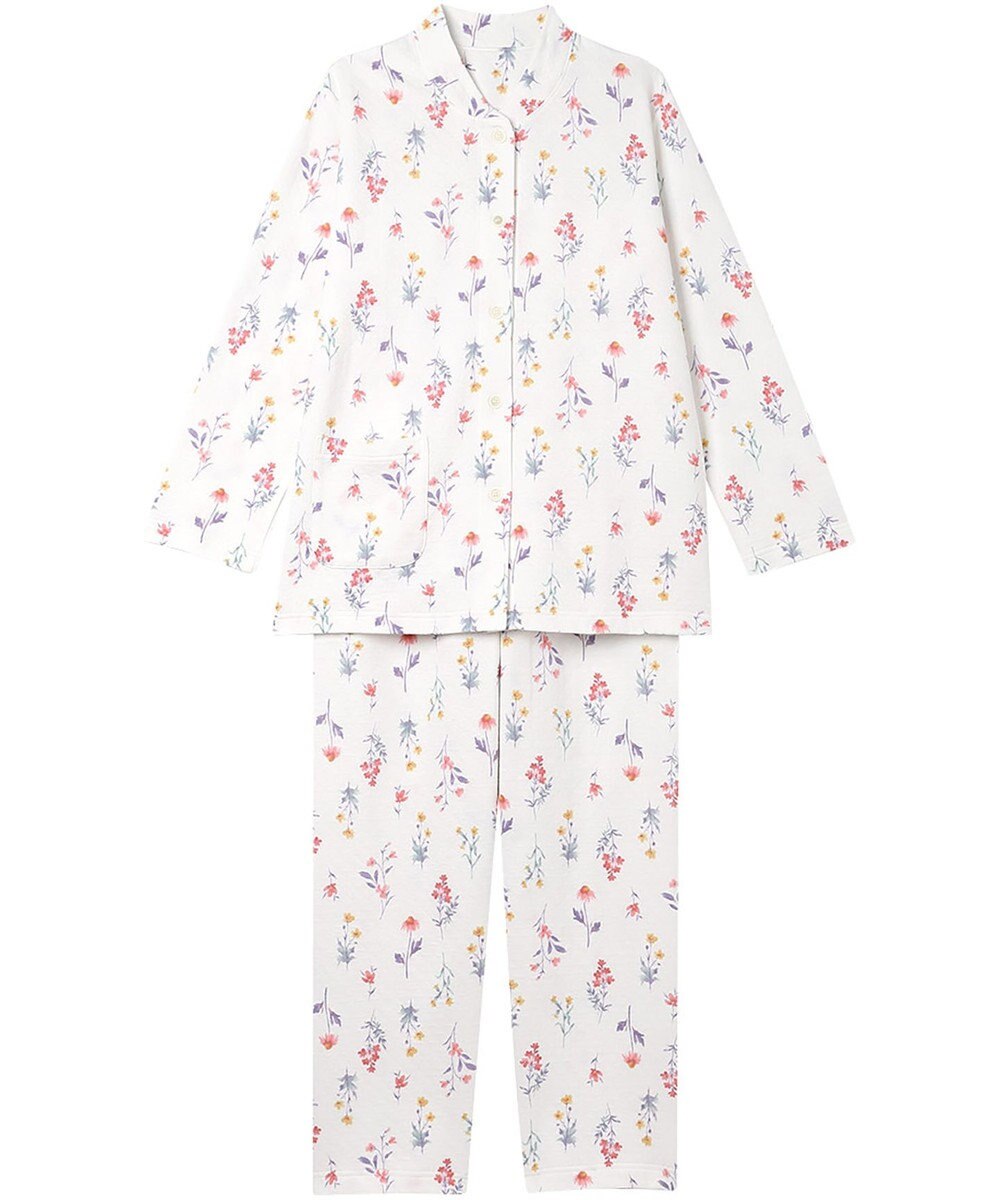 Wing パジャマ 綿混(本体) あったか 冬 長袖 長ズボン レディース EP6021 ウイング／ワコール 