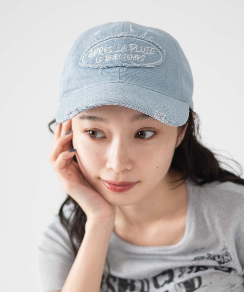 WEGO サークルフリンジロゴデニムキャップ 