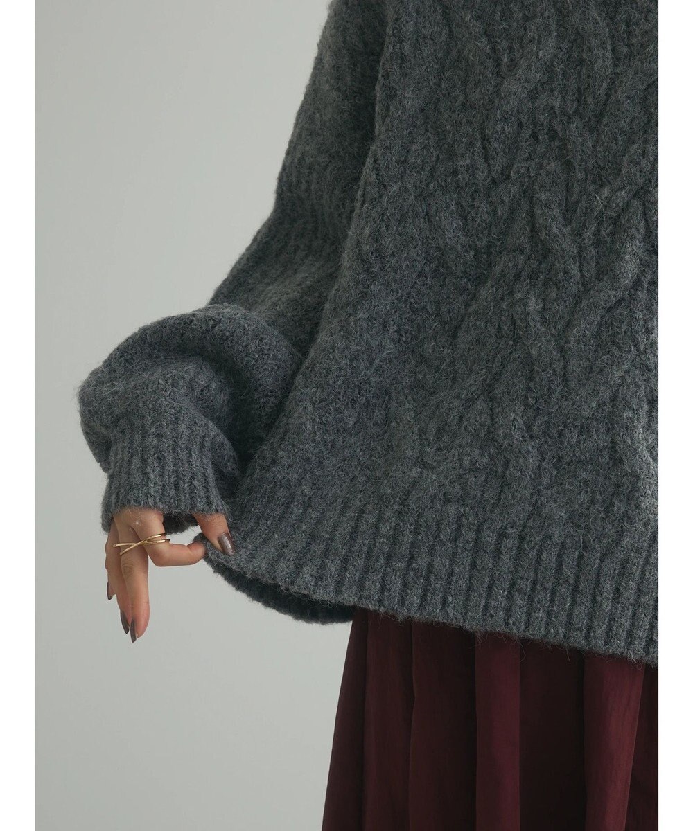 Green Parks armonia. ケーブルニットプルオーバー 