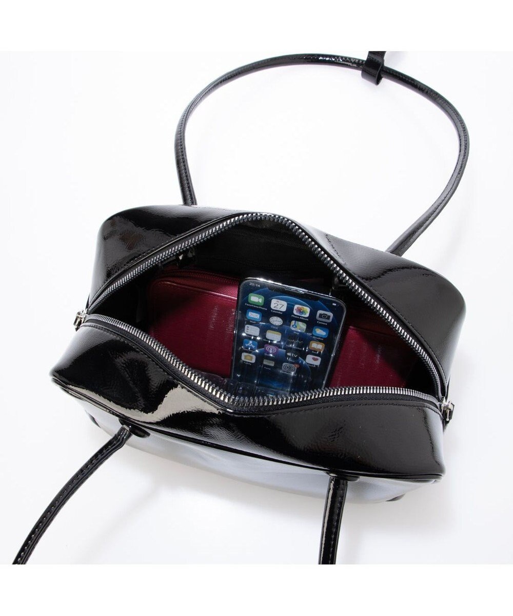 UNBILLION カシュカシュ cachecache / エナメル調中型ボストン 