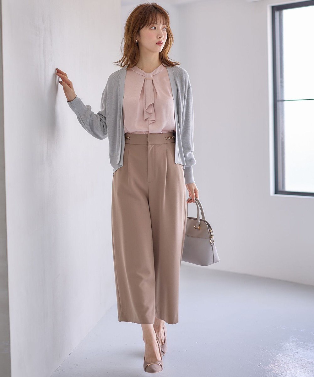 ANY SIS 【洗える】チェーンポイント ワイドパンツ 