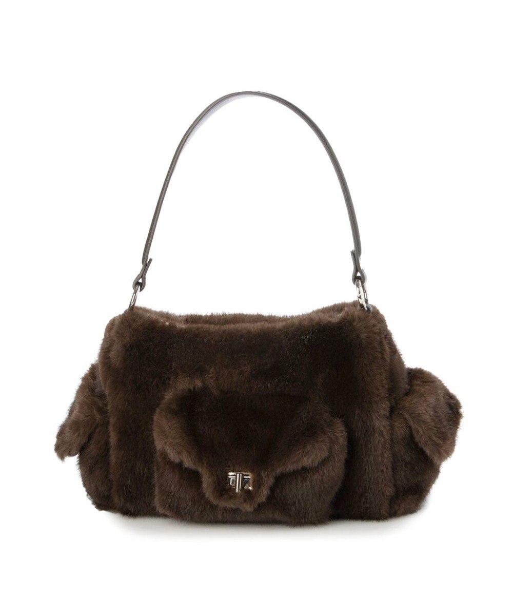 UNBILLION カシュカシュ cachecache / フェイクファーフラップポケット付き2wayショルダー 