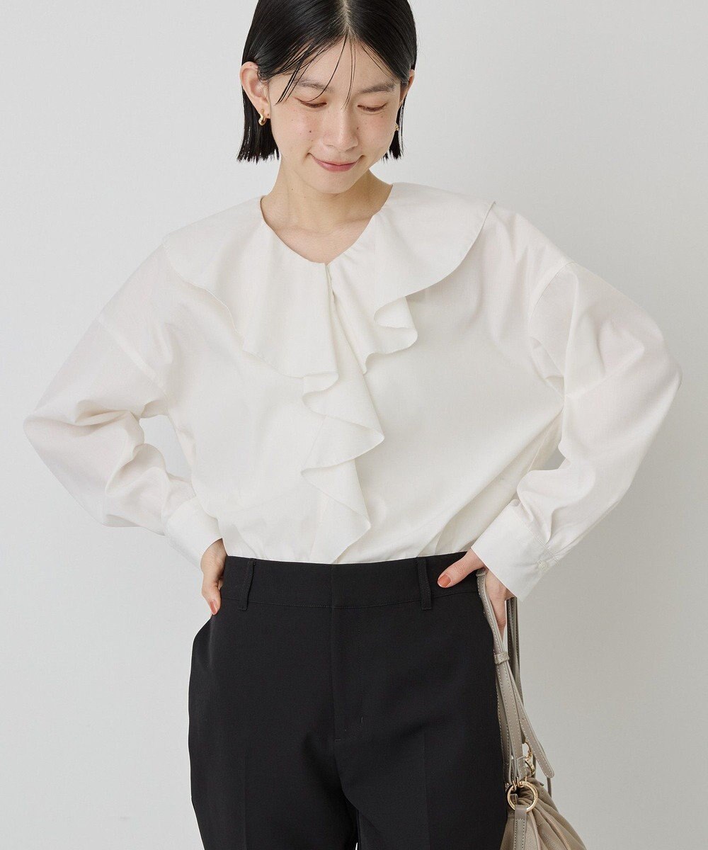 AMERICAN HOLIC 【イージーケア】ラッフルブラウス 