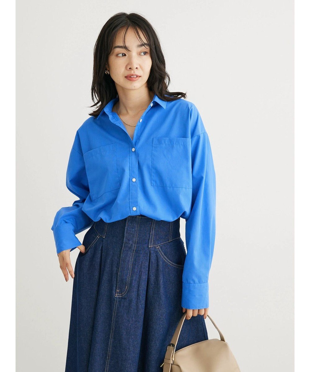 Green Parks 胸元ポケットイージーケアシャツ 